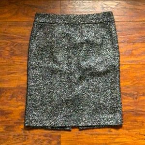 J Crew No. 2 Pencil Skirt Herringbone shimmer
